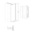 BESCO EXO-H štvorcový sprchový kút 80 x 80 x 190 cm sklo číre, profil chróm