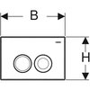 Geberit DELTA25 ovládacie tlačítko 115.125.21.5