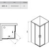 Ravak MATRIX MSRV4 štvorcový sprchový kút 80 x 80 x 195 cm 1WV44100Z1