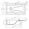 DEANTE RAPSODIA granitový drez 86 x 50 cm, antracit metalik ZQR_T113