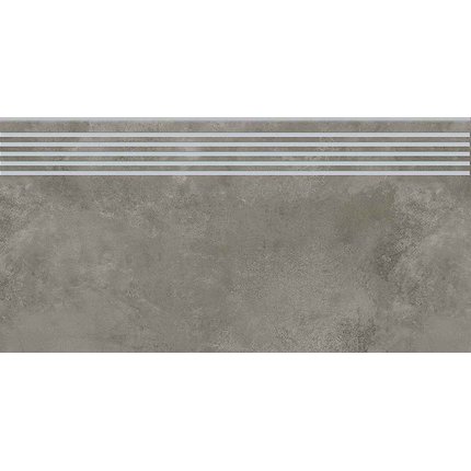 Opoczno Quenos Grey rektifikovaná schodnica matná 29,8 x 59,8 cm