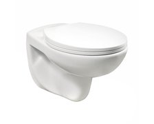 Novoterm Doris WC misa  závesná RimFree 54,5 x 35,5 cm s voľne padajúcim sedátkom