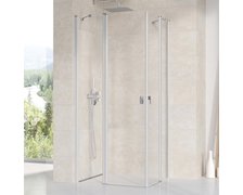 Ravak Chrome CRV2+CRV2 sprchový kút 90 x 110 x 195 cm, 1QV70U00Z1+1QVD0U00Z1