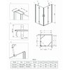 Deante ABELIA štvorcový sprchový kút 80 x 80 x 200 cm, sklo číre KTA_042P