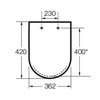 Roca MERIDIAN Compacto WC závesná misa RimFree 48 x 36 cm A346244000