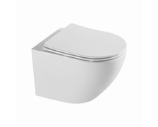 Home Soller WC misa závesná RimFree 49,5 x 36,5 cm so sedátkom Slim CE-MW-001-11-RIM