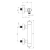 Deante sprchová termostatická vodovodná batéria, rozteč 150 mm BCH_Z4BT