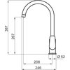 Novaservis TITANIA PURE drezová stojanková batéria, chróm 90313,0