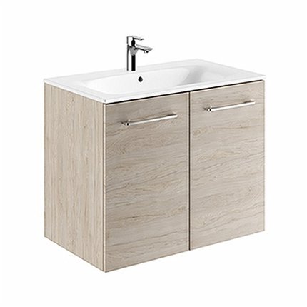 Kolo Geberit Nova Pro Premium SET dvojdverová skrinka s umývadlom 80 cm, svetlý orech 501.342.00.1