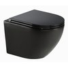 Home Soller Nero WC misa závesná RimFree 49,5 x 36,5 cm so sedátkom Slim CE-MW-001-33-RIM