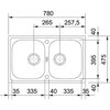 FRANKE Euroform EFL 620-78 nerezový drez 78 x 47,5 cm,matný