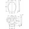 Kolo Geberit NOVA PRO FAMILY WC sedátko voľne padajúce, duroplast K90118000