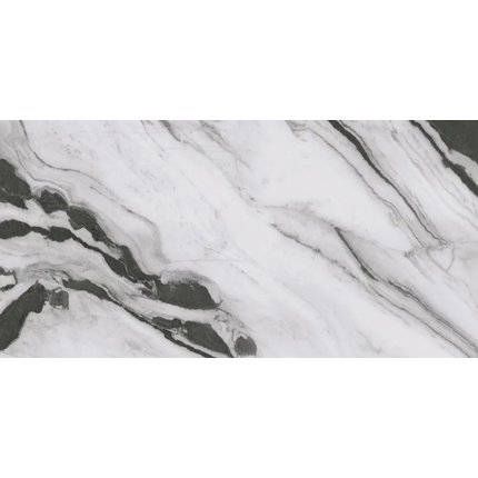 Panda Marble White rektifikovaná dlažba/obklad lesklá 60 x 120 cm