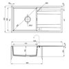 DEANTE ERIDAN granitový drez 100 x 52 cm, antracit metalik ZQE_T713