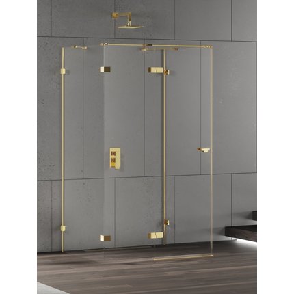 New Trendy EVENTA GOLD SHINE prístenný sprchový kút 90 x 80 x 200 cm EXK-4798