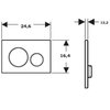 GEBERIT SIGMA 20 ovládacie tlačítko, nerez 115.882.SN.1
