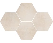 Ceramika Color STARK Hexagon cream rektifikovaná mozaika 28,3 x 40,8 cm