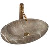 Rea ROXY B Stone Nature keramické umývadlo na dosku 49 x 31 cm U6650