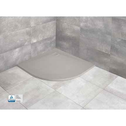 Radaway Kyntos A sprchová vanička z mramorového zlepenca 90 x 90 x 3 cm HKA9090-74+HKA-74