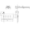 Deante SLIM LINE SYSTEM sprchový set podomietkový s termostatickou batériou, chróm NAC_09LT