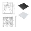 BESCO EXO-H štvorcový sprchový kút 90 x 90 x 190 cm sklo číre, profil chróm