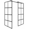 Besco Excea Black Walk-in 120 x 80 x 190 cm sklo číre