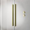 Radaway FURO BRUSHED GOLD KDD štvorcový sprchový kút 90 x 90 x 200 cm 10105090-99-01L+10105090-99-01R