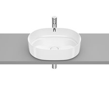 Roca INSPIRA Round FINECERAMIC® umývadlo na dosku 50 x 37 cm, biele A327520000