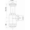 Novaservis SIFÓN DREZOVÝ 6/4" 40 MM, S MANŽETOU 441,P