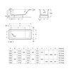 Roca EASY obdĺžniková akrylátová vaňa 170 x 70 cm A248624000
