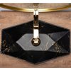 Rea VEGAS MARBLE BLACK MAT keramické umývadlo na dosku 56,5 x 36,5 cm U0994