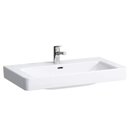 LAUFEN PRO S keramické umývadlo, s 1 otvorom 85 x 46 cm biele H8139650001041