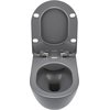 Deante PEONIA ZERO WC misa so sedátkom závesná RimFree 51 x 36 cm, antracit CDEDDZPW