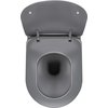 Deante PEONIA ZERO WC misa so sedátkom závesná RimFree 51 x 36 cm, antracit CDEDDZPW